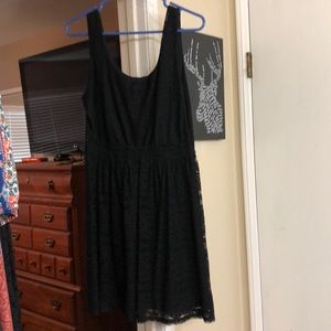 Black lace dress